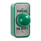 RGL Electronics EBGB/AP/PTE Architrave Stainless Steel with Large Green Button - Surface Mounted